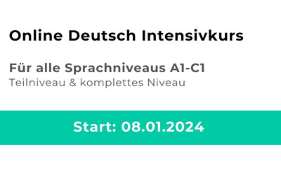 Deutsch Intensivkurs online Jan