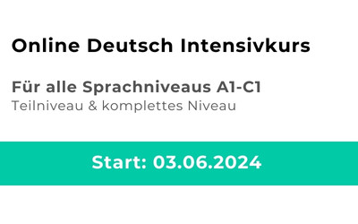 Deutsch Intensivkurs online Jun