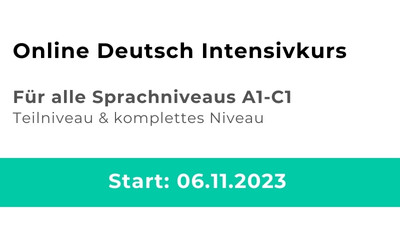 Deutsch Intensivkurs online Nov